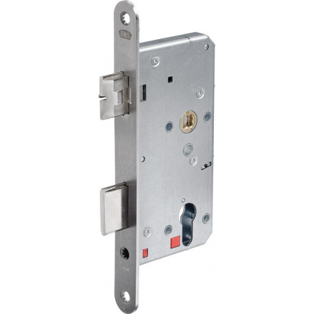 Serrure à mortaise 2124 PZW 24/55/72/8mm DIN Gauche Inox rd BKS