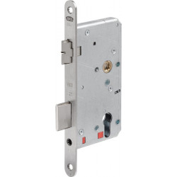 Serrure à mortaise 2124 PZW 20/60/72/8mm DIN Gauche Inox rd BKS