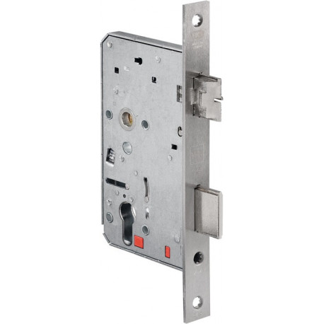 Serrure à mortaise 2124 PZW 24/65/72/8mm DIN Droite Inox angulaire BKS