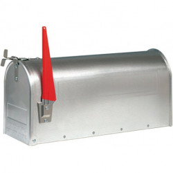 Boite aux lettres U.S.Mailbox 891 W H.220mm B.170mm T.480mm Acier blanc