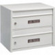 Boite aux lettres Dual Front 821/3821 H.360mm B.407mm T.292mm Acier blanc DIN C4