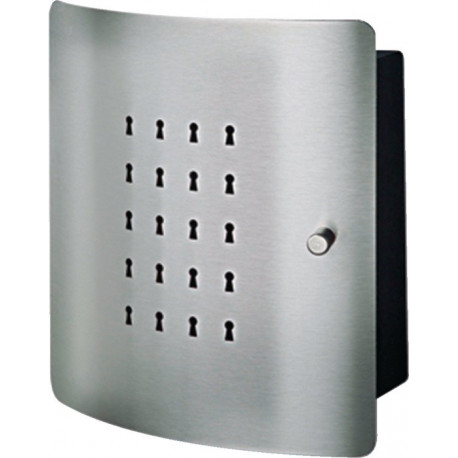 Boîte à clés Slot H240xL210xP70 mm acier inoxydable Nombre de crochets 10