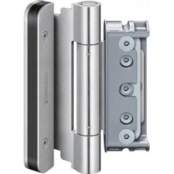 Charnière de porte d'entrée Protect 4010 3D FD Acier inoxydable brossé mat.160kg Portes d'entrée en bois