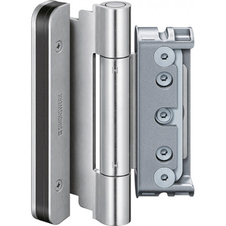 Charnière de porte d'entrée Protect 4010 3D FD Acier inoxydable brossé mat.160kg Portes d'entrée en bois