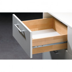 Glissières tiroirs KA 1730 acier galvanisé.L.250mm 10kg Longueur du tiroir 185-260mm HETTICH