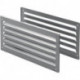 Grille aération 9070 L L.333mm B.157mm Alu. Coins droits