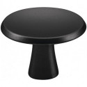 Poigée bouton pour meuble 3751 Alu plastique noir M4x25mm