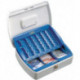 Caisse argent Office-Line B.255xH.75xT.200mm blanc Acier inclus cylindre