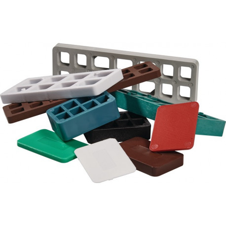 Cales NOW S.3mm rouge plastique (Par 1000)
