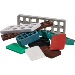 Cales NOW S.15mm gris plastique (Par 500)