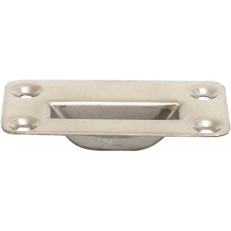Bodenschließmulde 9009 Treibriegelverschlüsse 100 x 56 x 20mm BKS
