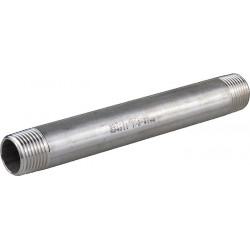 Embout double de tuyau EN 10226-1 NPS 1 1/2 pouce 100mm SPRINGER (Par 5)