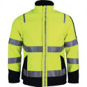Veste softsclair de signalisation Multinorm taille L jaune/bleu marine 55% MAC / 44% CO / 1% antistatique Fa ASATEX