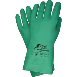 Gant de protection chimique Green Barrier Flex Taille 9 vert EN 388 PSA III NITRAS (Par 12)