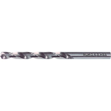 Foret hélicoïdal DIN 338 Typ N D.15mm HSS Queue droite RUKO (Par 10)
