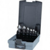 Jeu d’embouts à chanfreiner DIN 335C 90GrExt 6,3-20,5mm HSS-Co5 6 unités .Boite plastique .RUKO
