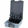Jeu d’embouts à chanfreiner DIN 335C 90GrExt 6,3-20,5mm HSS TiAlN 6 unités .Boite plastique .RUKO