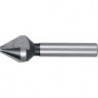 Fraise à chanfreiner et à ébavurer DIN334-C 60degr D.8mm HSS 3 lames RUKO