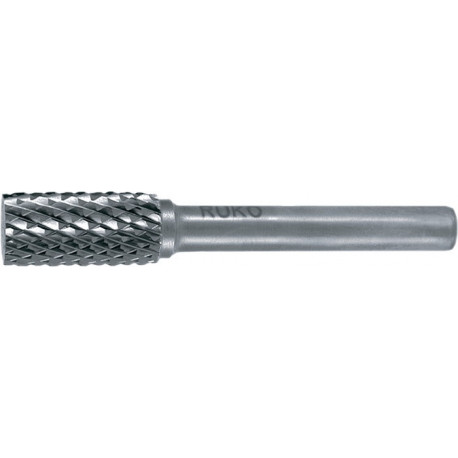 Fraise sur tige ZYA D.8mm Tête-L.18mm Arbre-D.6mm HM carbure engrènement 4 RUKO