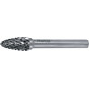 Fraise sur tige RBF D.10mm Tête-L.20mm Arbre-D.6mm HM carbure engrènement 4 RUKO