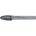 Fraise sur tige RBF D.16mm Tête-L.25mm Arbre-D.6mm HM carbure engrènement 4 RUKO