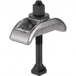Bride de serrage Nr.6313K pour rainure 16mm H. de serrage.0-55mm M16x16x160mm AMF