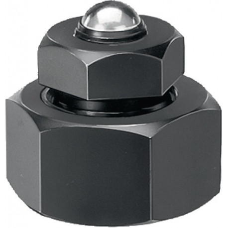 Vérin à vis d'alignement N ° 6420 taille 70 avec bille rotative hauteur 56-70 mm AMF