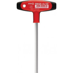 Tournevis excentré 906QE 6KT SW4mm / 5 / 32inchx150mm ergonomique.Manche à 2 composants trempé / nickelé CV. AMF