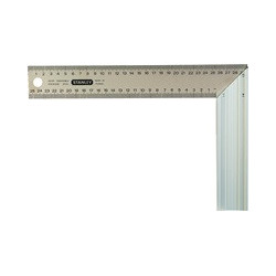Equerre de menuisier Longueur 200 mm largeur 400 mm également pour les angles à 45° feuille acier inox. degrés .mm des 2côtés STANLEY