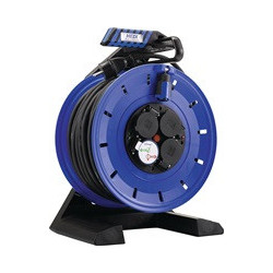 Enrouleur 40m H07RN-F 3x1,5 mm² 4 Prises de contact de mise à la terre en plastique IP44 HEDI