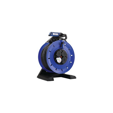 Enrouleur 40m H07RN-F 3x1,5 mm² 4 Prises de contact de mise à la terre en plastique IP44 HEDI