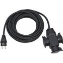 Rallonge électrique 230 V 10 m H07RN-F 3 x 1,5 mm² noir IP44 BRENNENSTUHL