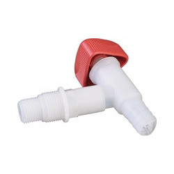 Robinet HDPE/LDPE R 1/2+R 3/4 pouce HÜNERSDORFF