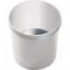 Corbeille à papier 12 l H. 270 x D. 260 mm avec bord manche plastique gris clair HELIT (Par 5)