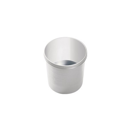 Corbeille à papier 12 l H. 270 x D. 260 mm avec bord manche plastique gris clair HELIT (Par 5)