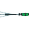 Tournevis porte embouts 393 S 1/4 pouce avec aimant et circlip -L.173,5mm Kl.flex.3K-Poignée WERA