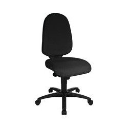 Chaise de bureau pivotante avec mécanisme synchrone noir 450-550mm TOPSTAR