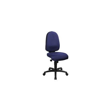 Chaise de bureau pivotante avec mécanisme synchrone bleu 450-550mm TOPSTAR