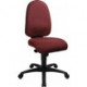 Chaise de bureau pivotante avec mécanisme synchrone bordeaux 450-550mm TOPSTAR