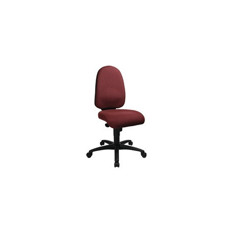 Chaise de bureau pivotante avec mécanisme synchrone bordeaux 450-550mm TOPSTAR