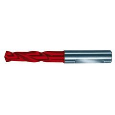 Foret hélicoïdal en carbure monobloc, SuperLine 3 x D, type RT 100 U, DIN 6537, queue (DIN) cylindrique, 6535-HE, surface FIRE, Ø m7 : 14,29 mm