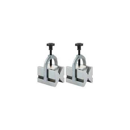 Paire de doubles vés pour D. 5-30 mm inox L50xB40xH40 mm tolérance ± 0004 mm P
