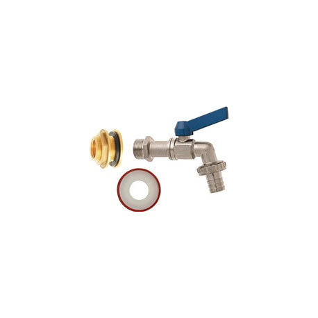 Kit de connexion vanne, laiton, 3/4pouce dimension nominale mm 19 filetage extérieur 1 pouce dimension nominale 3/4 pouce GEKA