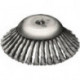 Brosse conique D.170 mm Trou.Fil 0,5mm acier 12mm 10000min-¹ LESSMANN