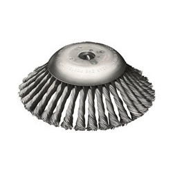 Brosse conique D.170 mm Trou.Fil 0,5mm acier 12mm 10000min-¹ LESSMANN