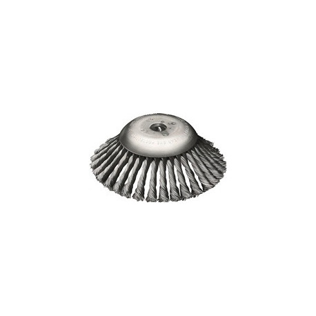 Brosse conique D.170 mm Trou.Fil 0,5mm acier 12mm 10000min-¹ LESSMANN