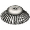 Brosse conique D.170 mm Trou.Fil 0,5mm acier 12mm 10000min-¹ LESSMANN