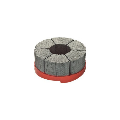 Brosse à disque HFB D.50mm Poils abrasifs Bohr.SiC Grain 80 3600min-¹ LESSMANN