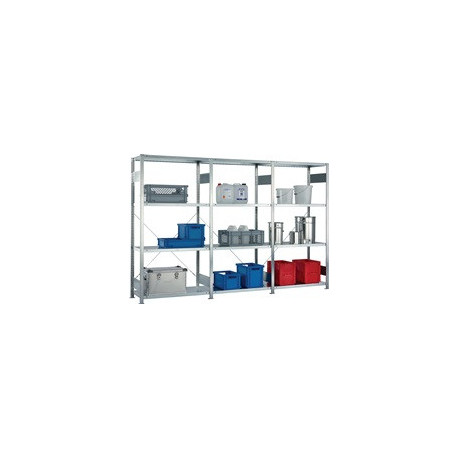 Étagère à emboîter H2000xl2000xP400 mm étagère de base/d’extension galvanisée 1650 kgs
