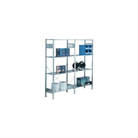 Étagère à emboîter H2000xl2000xP400 mm étagère de base/d’extension galvanisée 300 kgs